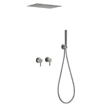 Manufacturer&s direct supply of all copper hot and cold concealed wall mounted showerhead set, bathroom pre embedded embedded ceiling shower