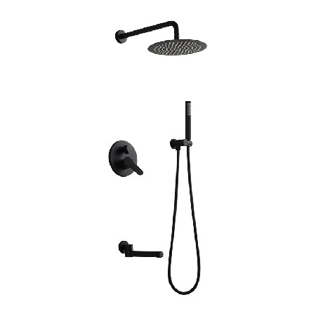 Factory direct sales wall mounted showerhead customized with embedded concealed showerhead set and logo printing customization