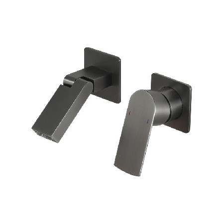 Manufacturer&s direct supply concealed basin faucet, concealed buried wall embedded wall mounted bathroom hot and cold faucet hotel project