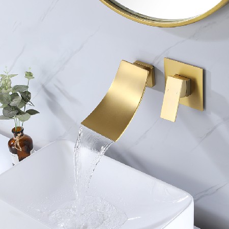 Cross border exclusive all copper concealed wall basin faucet for hot and cold concealed embedded basin faucet concealed faucet