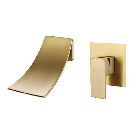 Cross border exclusive all copper concealed wall basin faucet for hot and cold concealed embedded basin faucet concealed faucet