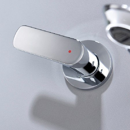 Directly supplied by the manufacturer, concealed full copper wall sink faucet, concealed buried hidden double handle bathroom sink faucet