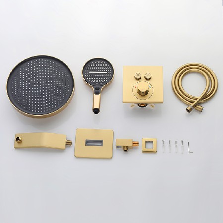 Concealed embedded showerhead set for hotel, homestay, bathroom, shower, household engineering, bathroom ceiling spray set