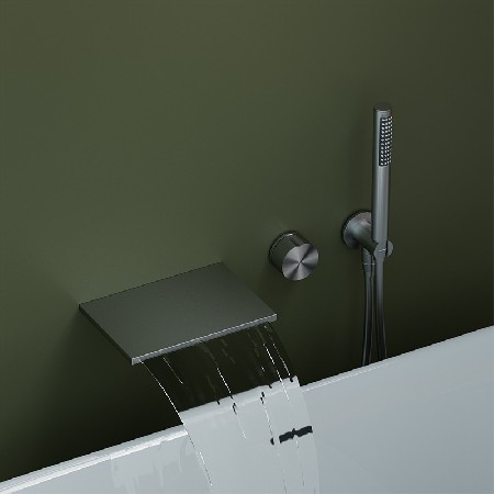 Bathtub shower head concealed in the wall, bathtub flower wine set, bathroom mixing valve, hot and cold dual-use shower head