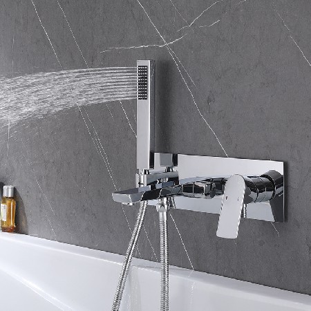 Home bathroom hot and cold faucet bathroom wall mounted bathtub faucet hot and cold faucet hotel bathtub faucet