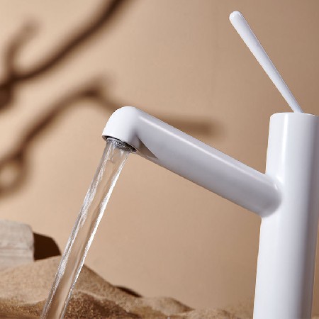 Short style hot and cold basin faucet, all copper wall mounted single hole seated hot and cold faucet, concealed basin faucet wholesale