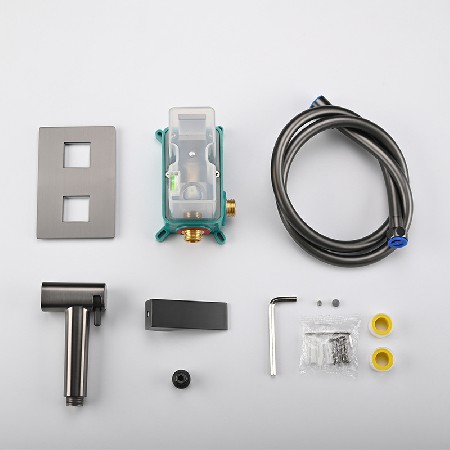 Cross border foreign trade toilet high-pressure flushing spray gun companion all copper concealed pre embedded female washing machine pressurized nozzle faucet