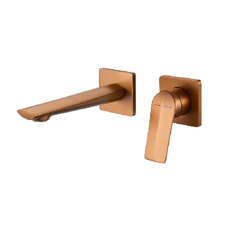 Copper hot and cold faucets for washbasins, household bathrooms, toilets, washbasins, countertops, and customized hot and cold faucets
