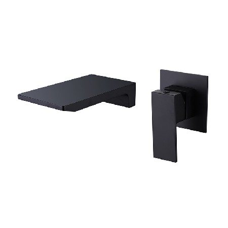 Home minimalist washbasin, hot and cold faucet, bathroom basin, countertop, homestay universal waterfall in wall basin faucet