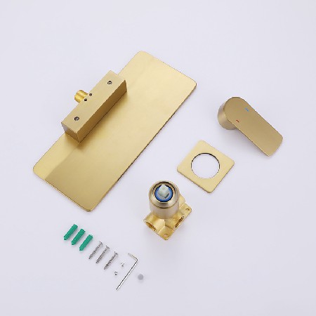Home washbasin, basin faucet, hot and cold dual control, ins wind, homestay hotel waterfall, wall basin faucet