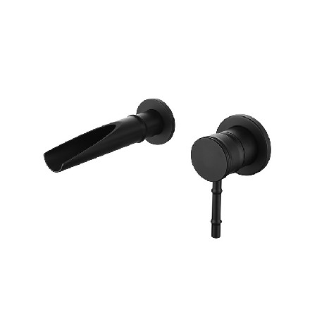 Round concealed basin faucet, hotel basin faucet, apartment bathroom hot and cold water outlet, washbasin splash proof faucet