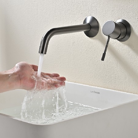 Bathroom cabinet copper faucet, hot and cold basin faucet, bathroom washbasin, wash basin ins, air cold and hot faucet